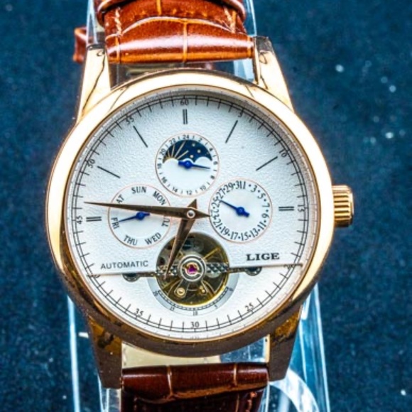 LIGE 6826 Belmont Automatic tourbillon Watch - Picture 1 of 9
